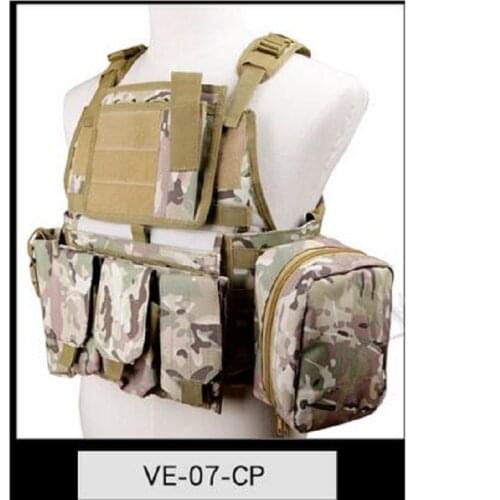 Military Molle Combat 600D Vest Tactical multicam camo CSWoSporT Airsoft Hunting