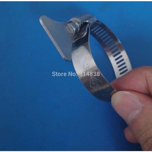 Wkooa 14-27 Worm-Drive Hose and Tube Clamps with Thumb Screw For Diameter 14-27 mm