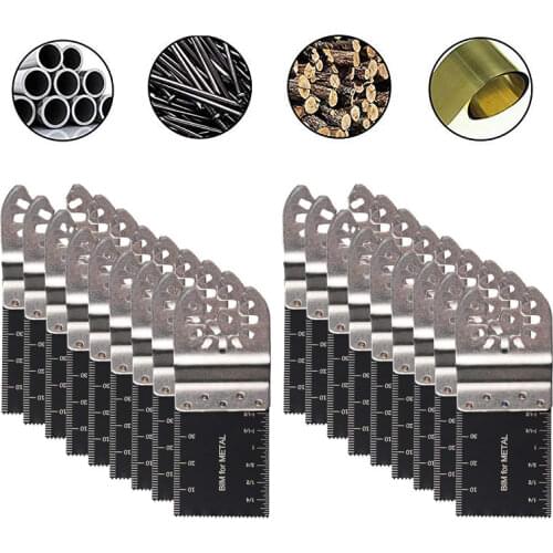 10/20 Pcs/Set 34mm Bi-metal Multi Tools Saw Blade Circular Oscillating Blade Multi Tool For Cutting Wood Plastic Soft Metal Kit