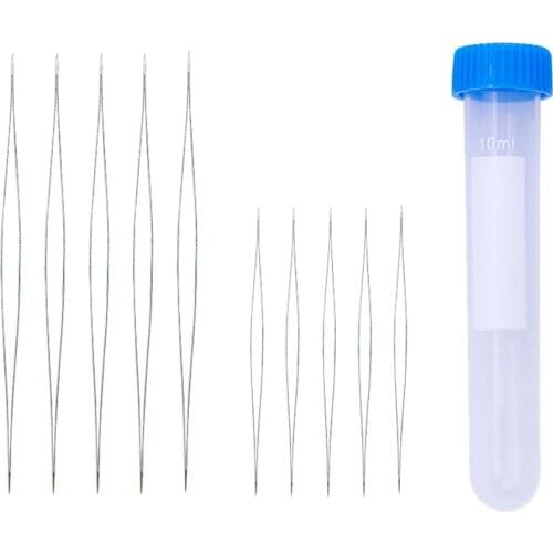 10 Pieces Big Eye Stainless Steel Beading Needle For Necklace Jewelry Making