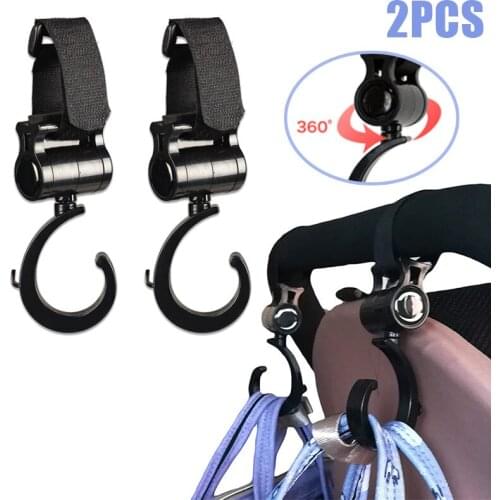 Hot Selling 2 Pcs Baby Stroller Accessories Hooks Multifunction Baby Stroller Plastic Hook