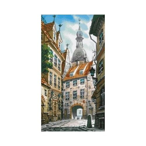 42-Ancient City Series 2 Counted Cross Stitch Kit Cross stitch RS cotton with cross stitch Magazine money