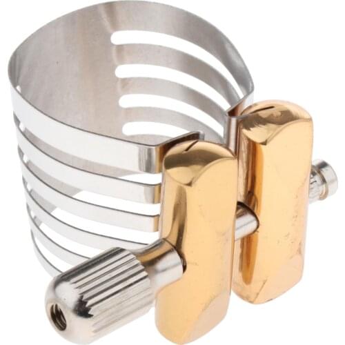 Alto/Tenor Sax Saxophone Mouthpiece Ligature Metal Saxophone Accessory