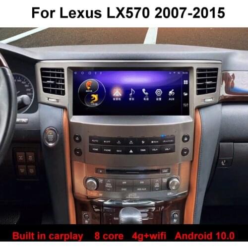 For Lexus LX570 2007-2015 Car Multimedia System Radio CD DVD Player GPS Navigation Video Recorder HD Screen
