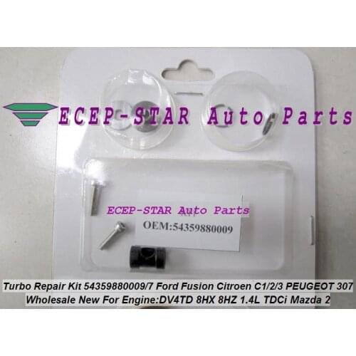 Free ship Turbo Repair Kit rebuild KP35 09 54359880009 54359700009 Turbine For Ford Fiesta For Peugeot 206 For Citroen C3 DV4TD