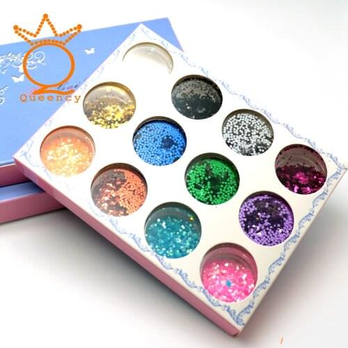 12 Colors Shiny Hexagon Shape Nail Art 3d Tips Glitter Holographic Sequin Thin Paillette Manicure Nail Art Flakes Decorations
