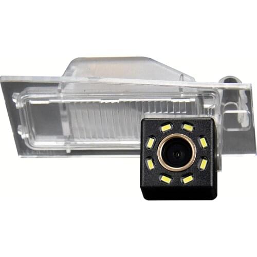 Misayaee Car Rear View Reverse Parking Camera Golden 8 LED for Fiat Viaggo Hatchback 2013 Ottimo 2014 2015 Night Vision Waterpro