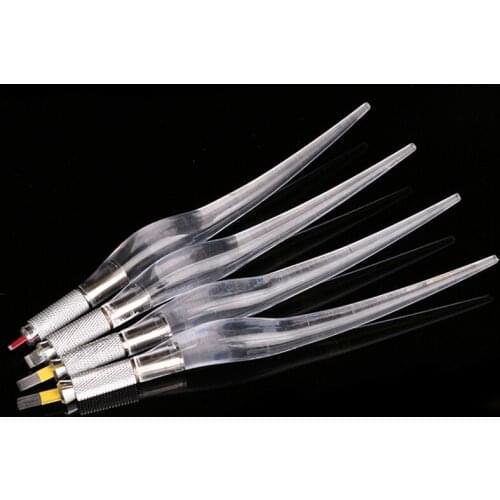 Microblading Pen Eyebrow Manual Tattoo Pen For PCD Crystal Permanent Makeup Needle Holder Hand Tool 3D Cosmetic Tattoo Tool