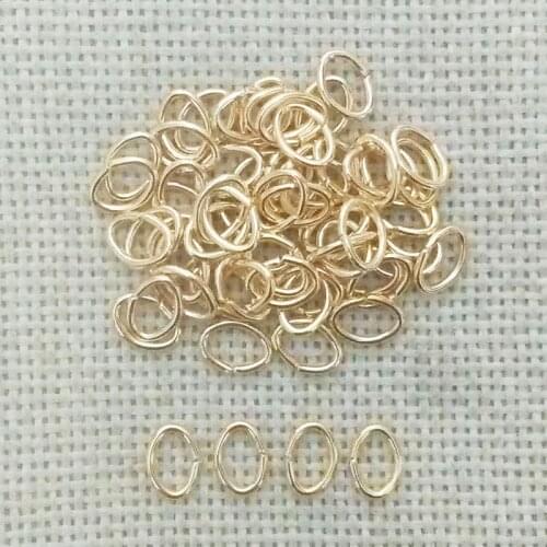 Oval component split ring Jump Rings jewelry making beads pearls links chains spacers Clasps Hooks End metal wire loop scrapbook