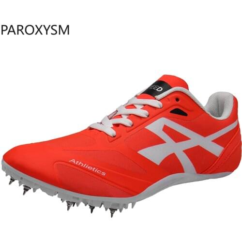 PAROXYSM track and field shoes men and women track and field spiked shoes sprint shoes lightweight soft comfortable sneakers