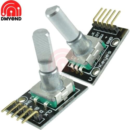 KY-040 360 Degrees EC11 Rotary Encoder Module Brick Sensor Switch Development Diy Electronic Board Module With Pins