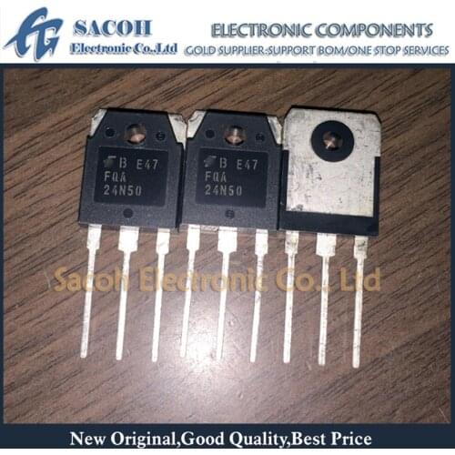New original 10PCS/Lot FQA24N50 24N50 FQA24N50F or FDA24N50 FDA24N50F or FHA24N50 24N50 TO-3P 24A 500V Power MOSFET transistor