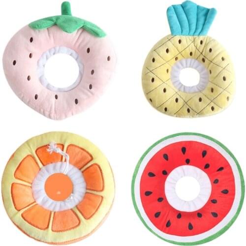 Fruit Shaped Adjustable Cute Pet Dog Cat Recovery Collar Puppy Kitten Anti-bite Soft Neck Cone Protection