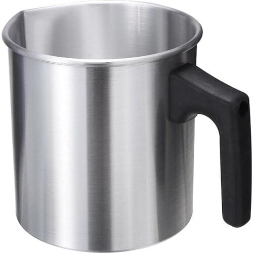 Candle Melting Pot Stainless Steel Candle Pouring Cup Wax Melting Pot Chocolate Melt Pot Soap Making Tool With 1Pc Thermometer