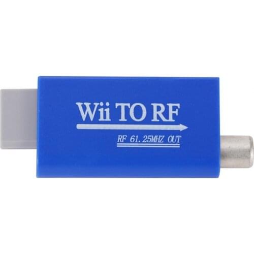 Portable Low Consumption Wii to RF TV Signal Radio Frequency Converter Adapter