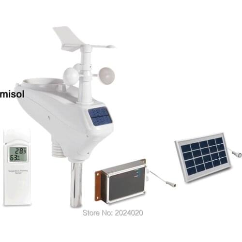 Professional weather station WCDMA/GSM, data upload to wunderground, SMS message