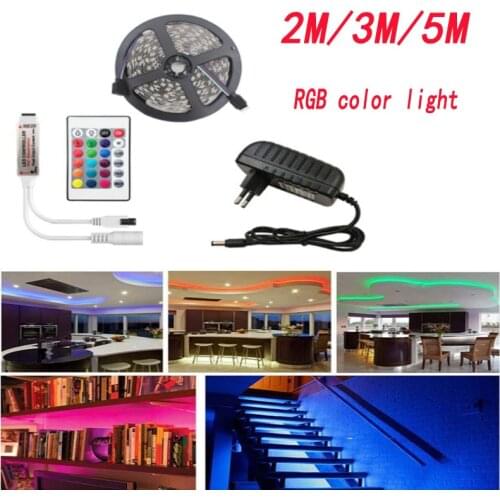 SMD3528 m 300 lamp waterproof RGB color change soft LED lamp with 24 key infrared controller