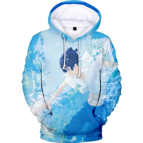 3D Anime Ride Your Wave Hoodies Boys/girls Cartoon Movie Hoodie Personality Hip Hop Kids Children Long Sleeve Casual Coat
