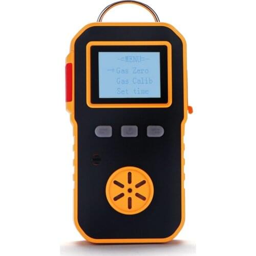 Hydrogen Sulfide Detector H2S Monitor Rechargeable Single Gas Alarm Sound Light Vibration Alarm Tester Analyzer with LCD Display