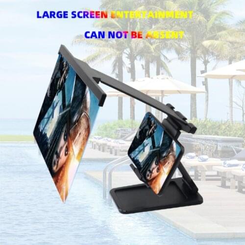 12inch Mobile Phone Screen Amplifier Universal 3D Phone Screen Amplifier With Hanging Stand Removable Mobile Phone Holder