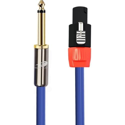 NL4FC 4 Pole Speakon to 1/4" MONO 6.35mm Speaker Cable for Professional Stage Amplifier 6.3 to Speakon 4-Pin OFC Cable 1M 2M 3M