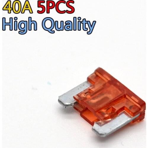 5Pcs/lot 40Amp Auto Car Boat Assortment Vehicle Truck Motorcycle Mini Blade Fuse