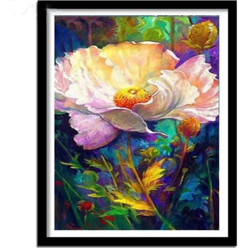 5d diamante mosaico quadrado completo redondo diamante bordado flor pintura diamante imagem de strass planta casa Decor