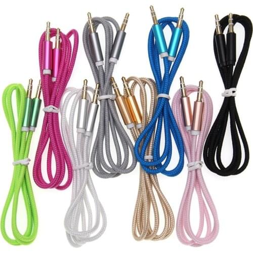 Aux Cable Jack 3.5mm Audio Male To Male Cable 3.5 Mm Jack Audio Cable for Xiaomi Car Speaker Headphone MP3/4 AUX Cord 300pcs/lot