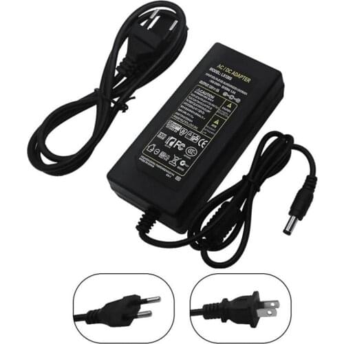 12V 5A 60W Power Supply AC to DC Adapter for 5050 3528 Flexible LED Strip Light
