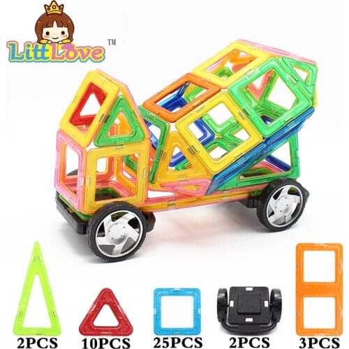 Big Magnetic Building Blocks 42pcs Models Building Toy Kit Magnetic Designer Brick Technics Learning Education Toys For Kids