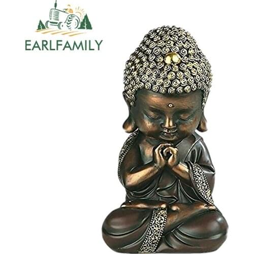 EARLFAMILY 13cm x 7.5cm for Buddha Vinyl Car Stickers Personality DIY Creative Car Door Windshield Decoration Vehicle Decal