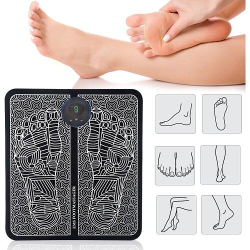 Electric EMS Health Care Relax Foot Massager Mat Massageador Pes Muscular Feet Reflexology Masaje Salud Electrodos Estimulador