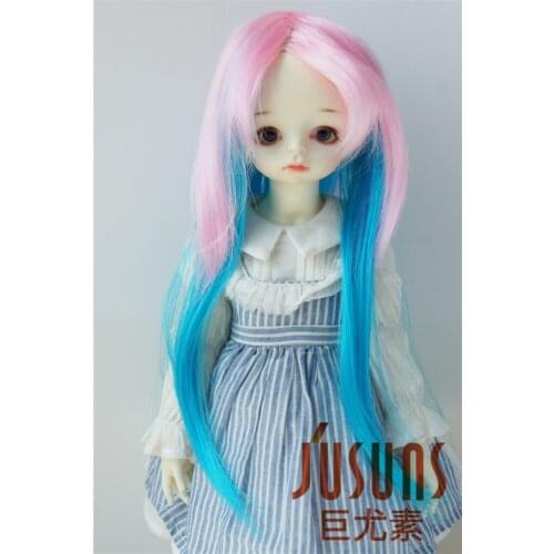 JD106 1/3 Pretty Long Doll Wigs Soft Kanekalon Fiber BJD Wig Manga Wig Size 8-9 inch 9-10inch Doll Hair Doll Accessories
