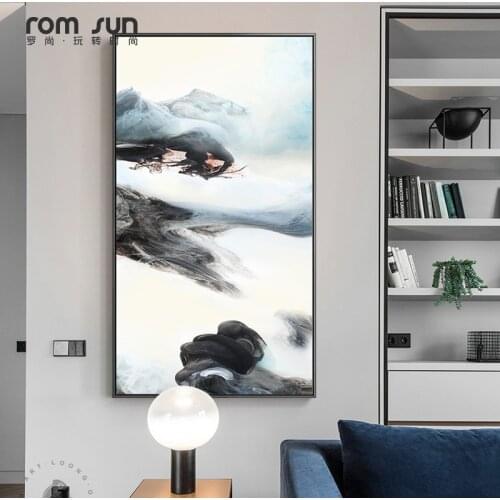Chinese Traditional Zen Style Ink Painting Canvas Posters Print Modern Wall Art Pictures For Living Room Bedroom Aisle Studio
