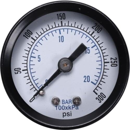Ts-40 1/8 Inch Mini Pressure Gauge For Fuel Air Oil Liquid Water 0-20Bar / 0-300 Psi Pressure Tester Meter Pressure Test Tools