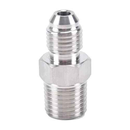 MJIC7/16 X 1/4" MNPT . Adapter JIC - BSP stainless steel 304