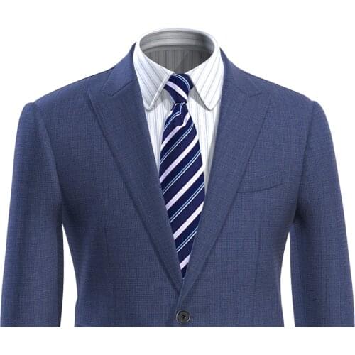 Fashion Blazer For Men Blazers Blazer Masculino Custom Made Men Jacket Blue Nailhead Tailored Coat Men Suit Jacket Slim Fit