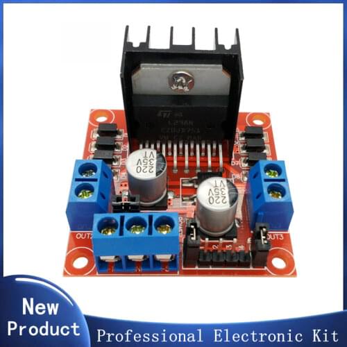 1PCS New Dual H Bridge DC Stepper Motor Drive Controller Board Module L298N for Arduino smart car robot