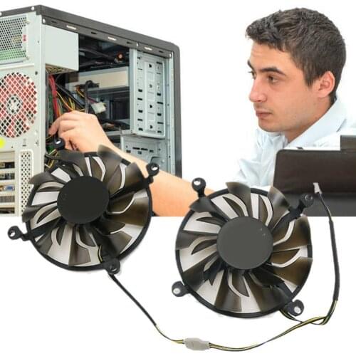 Computing Card Graphics Video Card Cooling Fan Suitable for ZOTAC P106-100 6GB ZT-M10600A-10B Cooler Fan Repair Parts