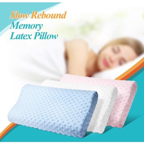 3 Colors Foam Memory Pillow Orthopedic Pillow Travel Sleeping Latex Neck Pillow Rebound Pregnancy Pillow Protect Health Care