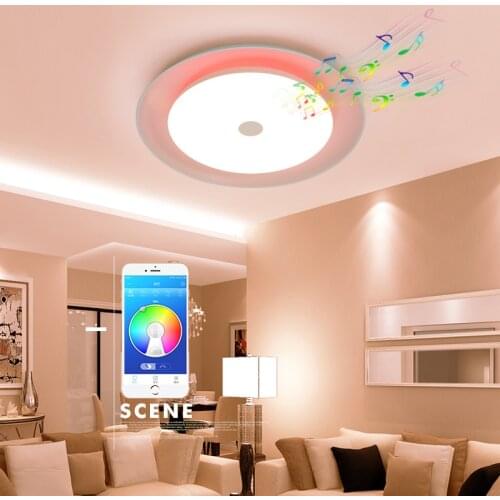 Modern LED ceiling Light RGB Dimmable 52W APP control Bluetooth & Music ceiling lights living for room/bedroom 220V ceiling lamp