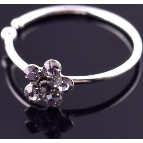 Stylish and Comfortable Stainless Steel Plum nose ring Fake Piercing Body Jewelry For Women
