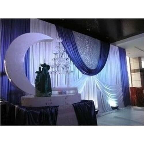 Wedding arrangement 3mx6m backdrop marriage stage backdrop Wedding stage curtain background