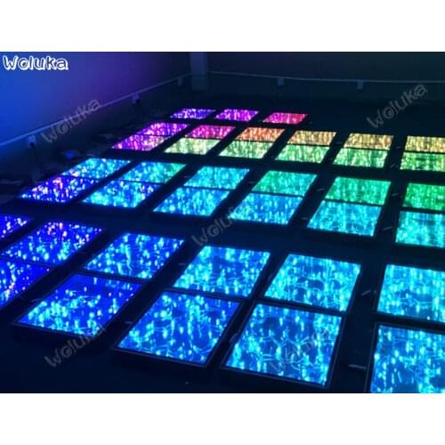 LED floor tile lamp luminescent stage floor 3D Abyss stars full color glowing floor tiles CD50 W03