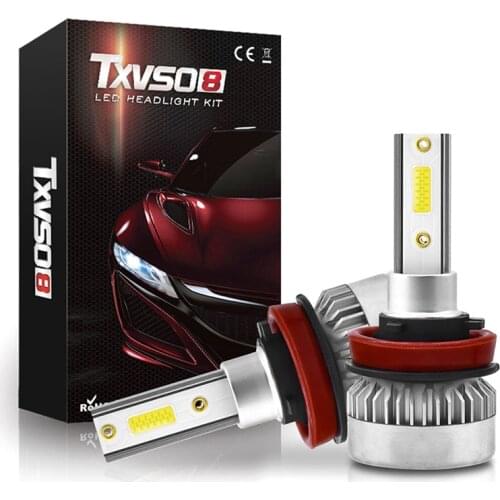 1Pair H1/H7 /H8/H9/H11 COB LED Headlight Bulbs 110W 20000LM High Low Beam White Lights