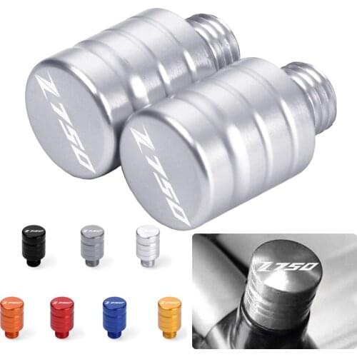 2 pcs M10*1.25 Motorcycle Mirror Hole Plug Screw CNC Aluminum Left Right-Hand Threaded For KAWASAKI Z750 Z-750 2004 2005-2021