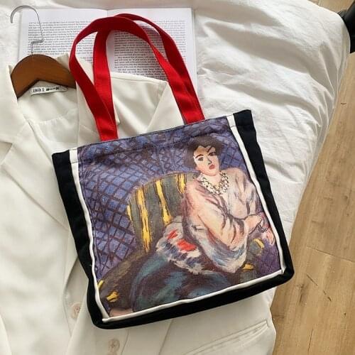 2021 Women Bags Fashion Shoulder Bags for Girls Designer Bags Ladies Handbags Casual Canvas Totes Large Capacity Shopping Bags