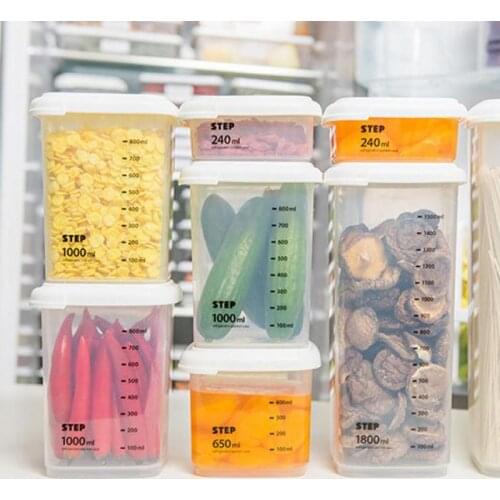 2200ML Buckle PP Sealed Food Container Transparent Cereal Round Storage Jar Holders Kitchen Clear Seasoning Containers New