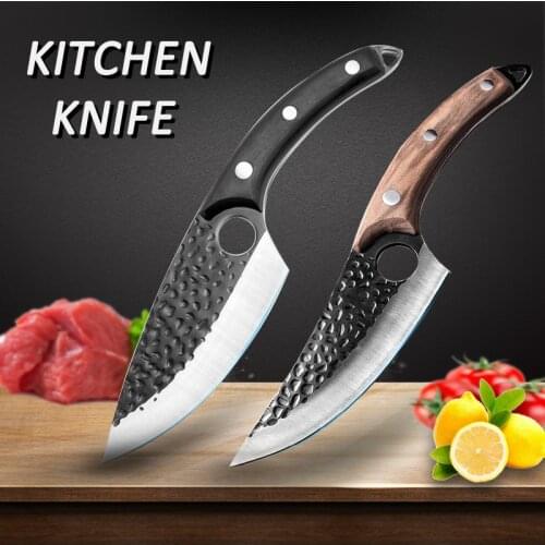 5.7 Inch Kitchen Knife Stainless Steel Meat Cleaver Butcher Spare Rib Knife Boning Knife Cooking Tool