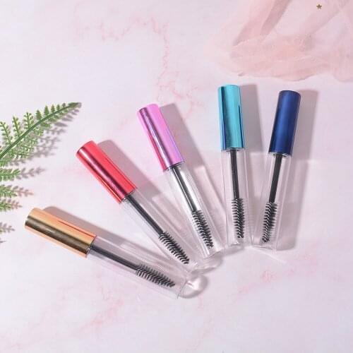 5pcs 10ml Empty Eyelashes Tube Mascara Tube Vials Bottle Tool Fashion For Castor Oil Diy Mascara Container Set With Cap B95438